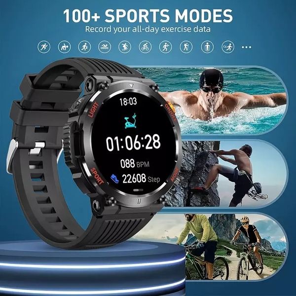 fitness tracker, sports watch, smartwatch, activity tracker, fitness watch, product launch, brand awareness, modern typography, energetic, bold, blue
